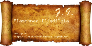 Flaschner Ifigénia névjegykártya